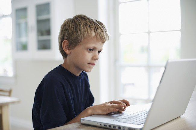 Literacy strategies for kids with autism can involve learning on a computer or tablet Literacy strategies for kids with autism can involve learning on a computer or tablet